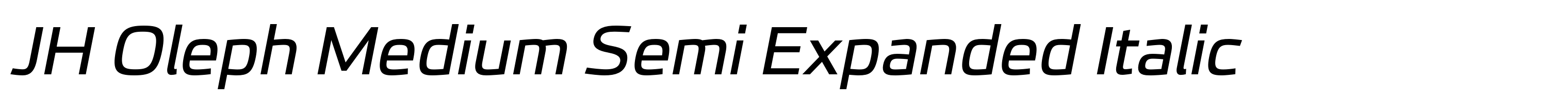 JH Oleph Medium Semi Expanded Italic
